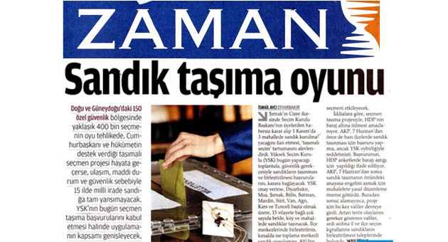 Zaman, açık açık PKK'ya çalışıyor