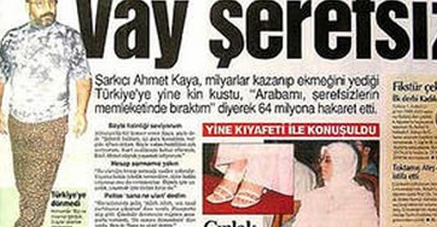 Hürriyet Ahmet Kaya'ya Hakaret Etmeye Devam Ediyor!
